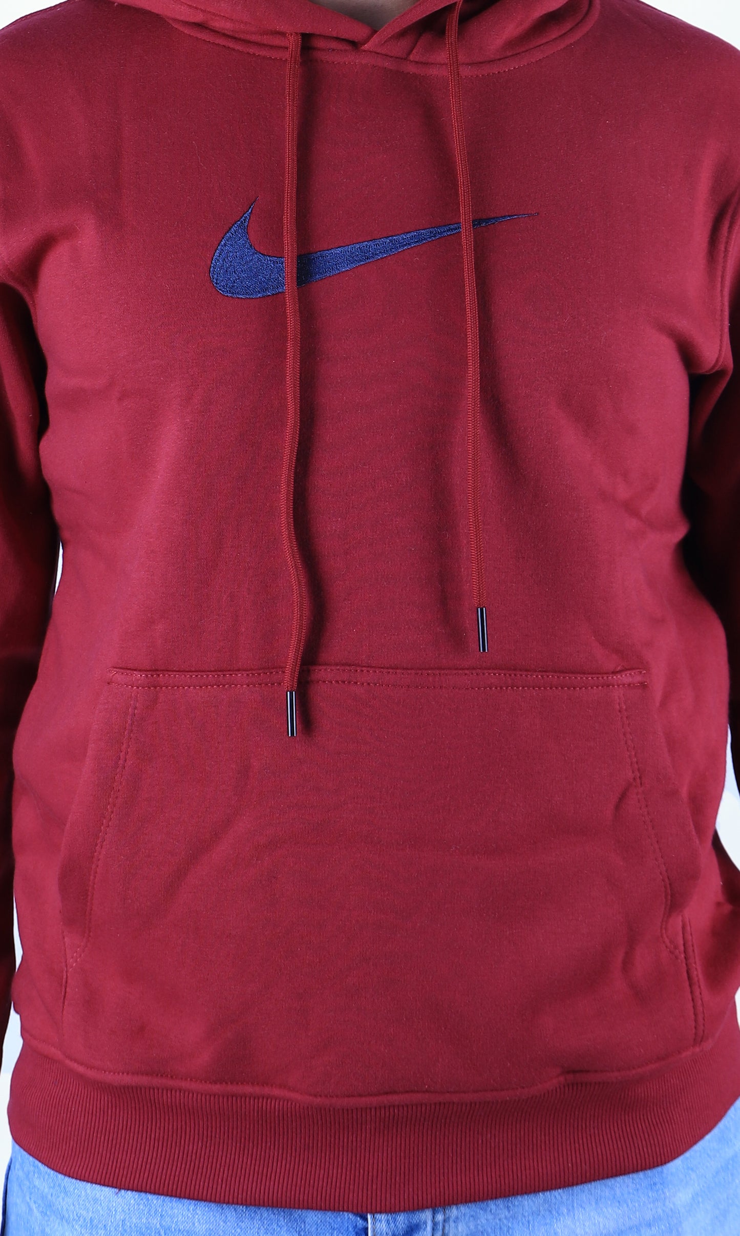 Men Hoodies Nike Melton - Burgundy