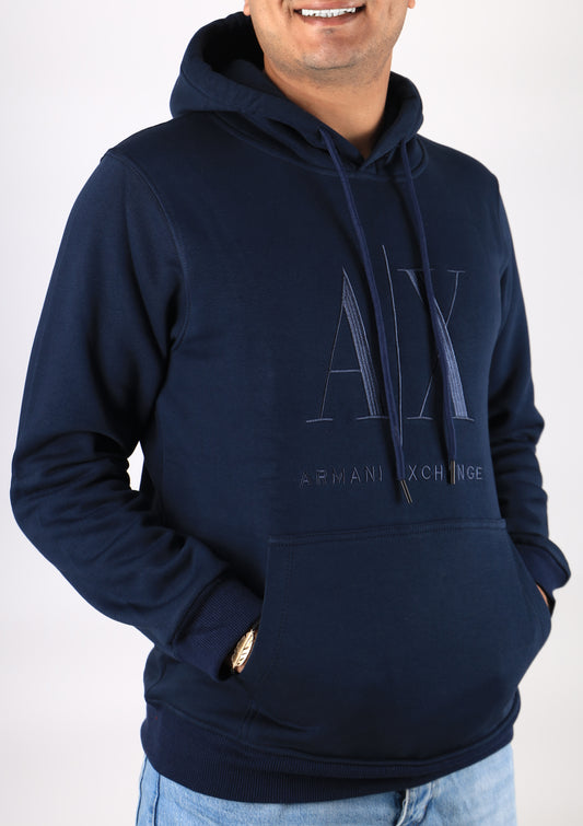 Men Hoodies A/X Melton - Dark blue