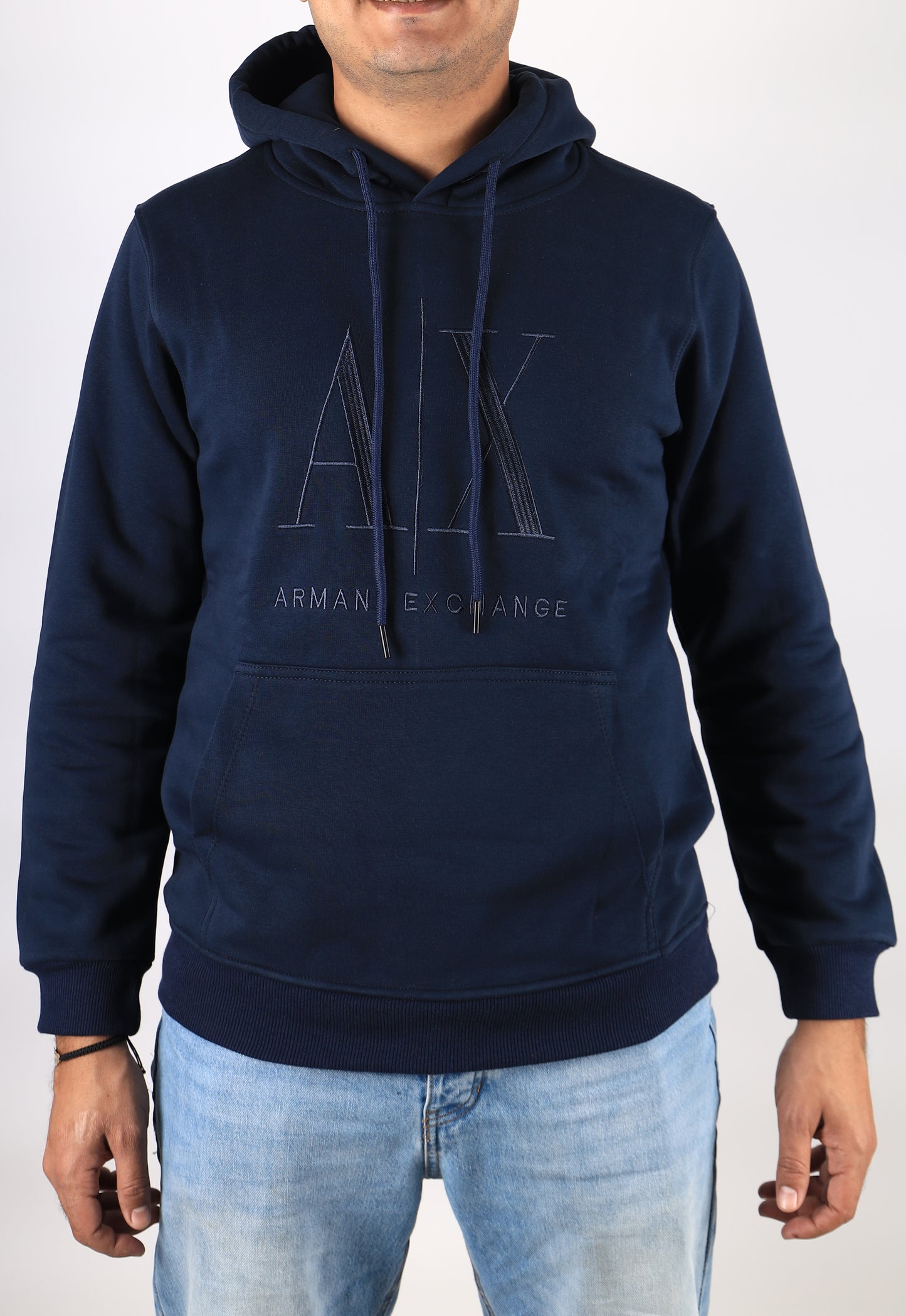 Men Hoodies A/X Melton - Dark blue