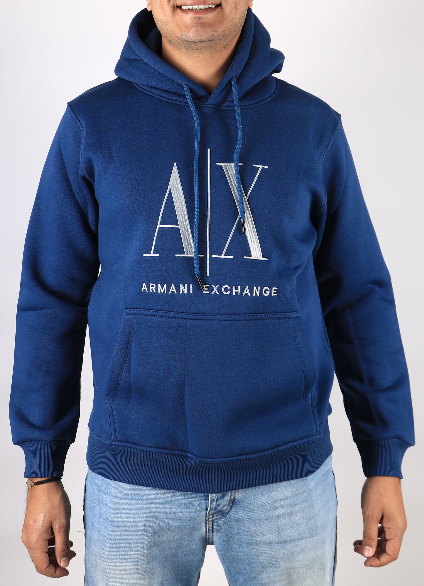 Men Hoodies A/X Melton - Petroleum