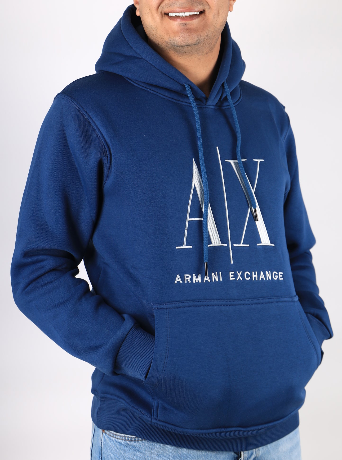 Men Hoodies A/X Melton - Petroleum