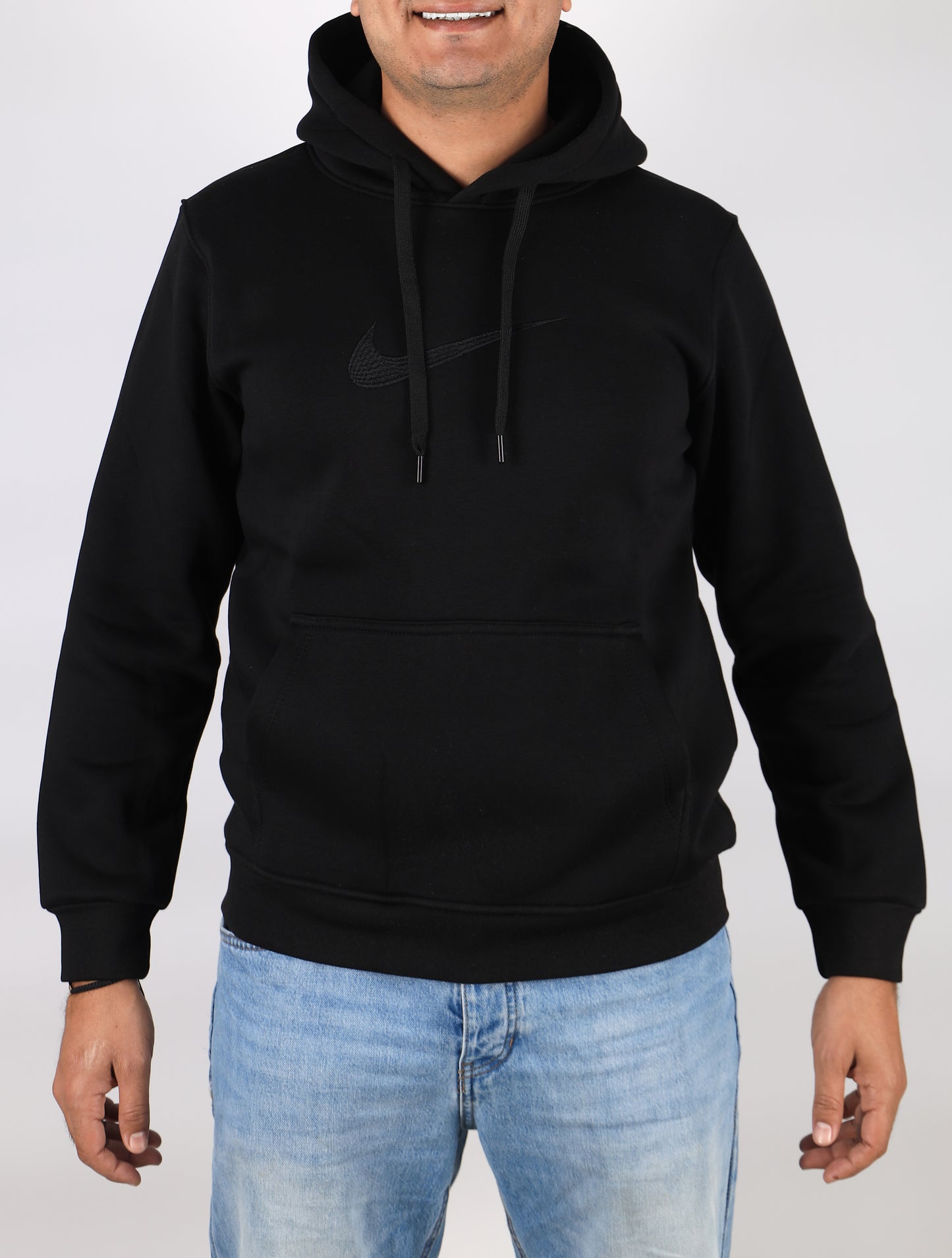 Men Hoodies Nike Melton - Black