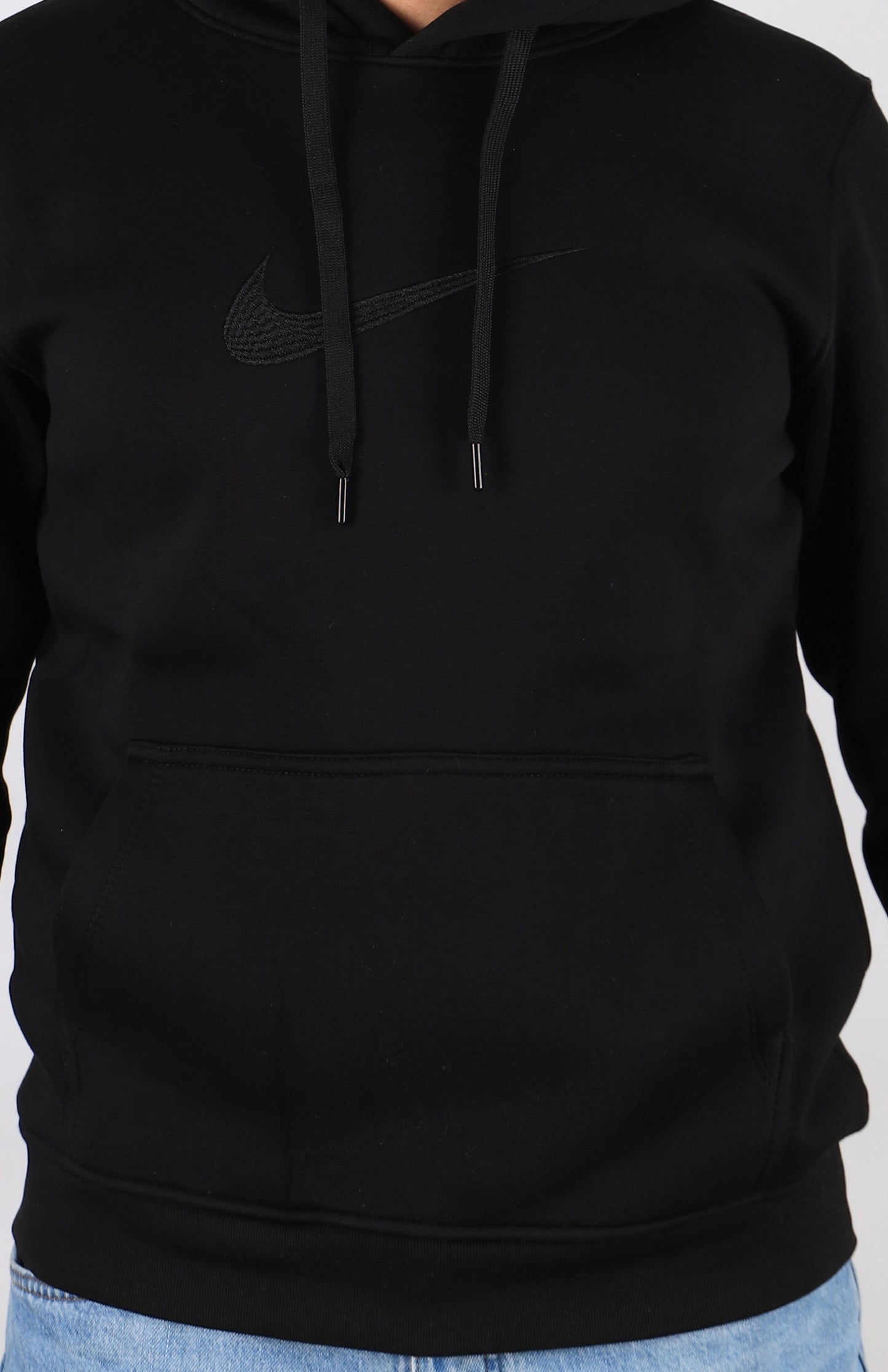 Men Hoodies Nike Melton - Black