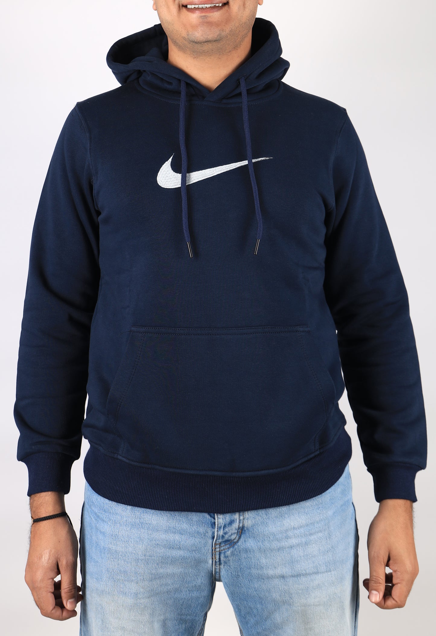 Men Hoodies Nike Melton - Dark Blue