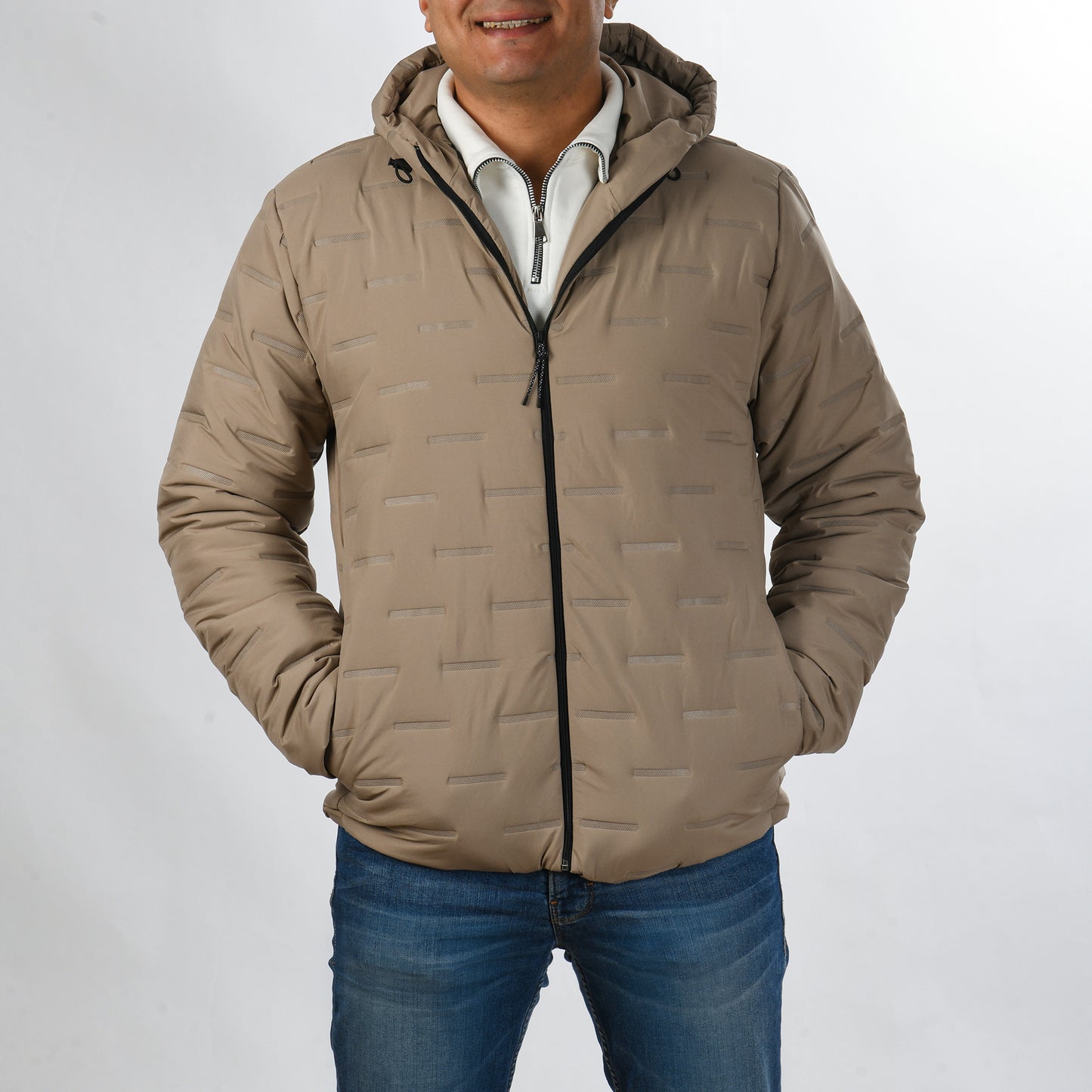 Men Puffer Jacket (Beige)