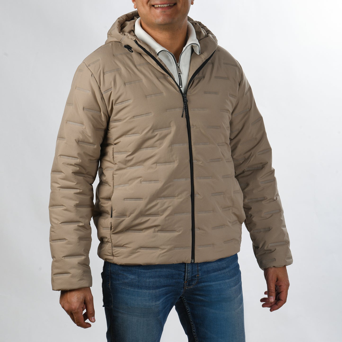 Men Puffer Jacket (Beige)