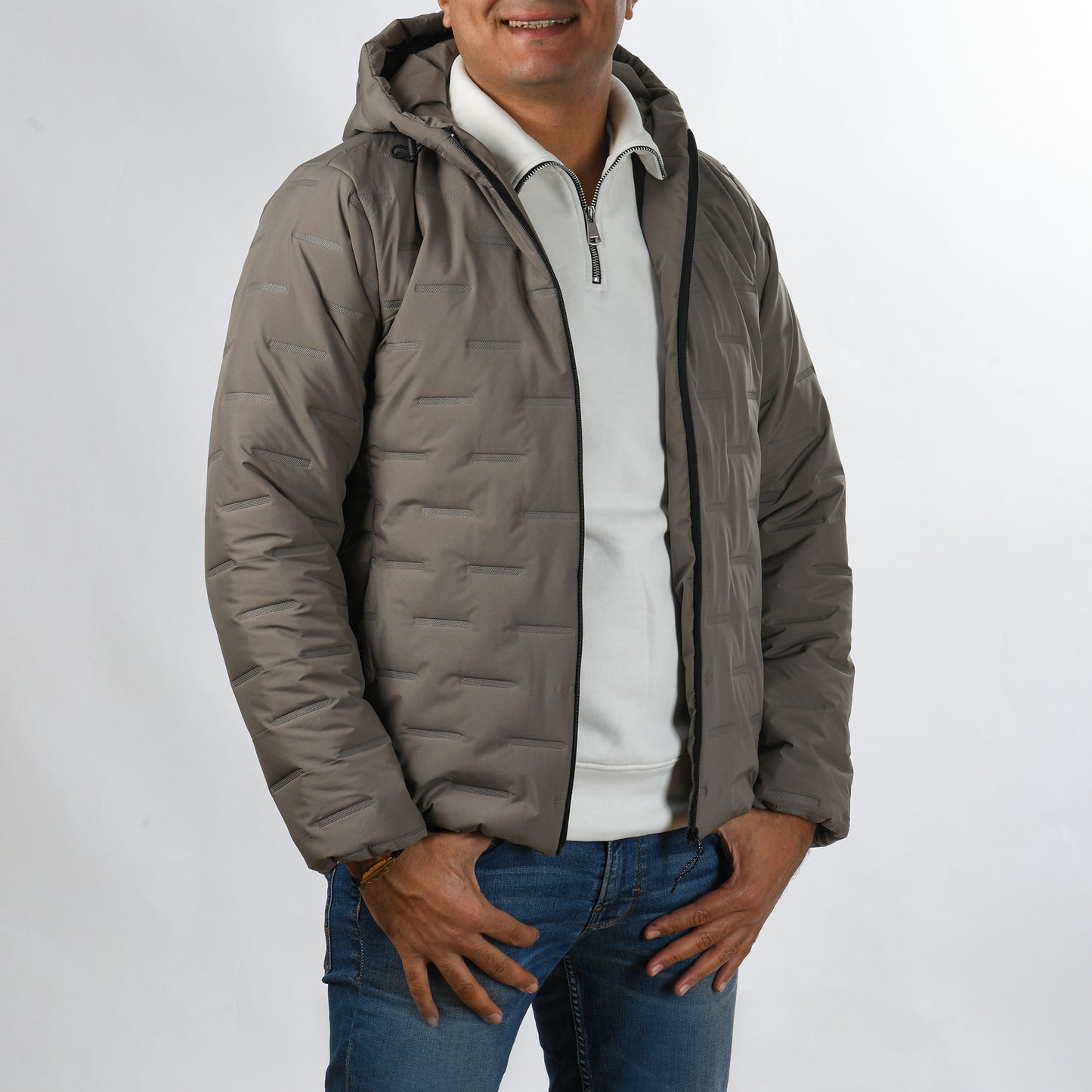 Men Puffer Jacket (Café)