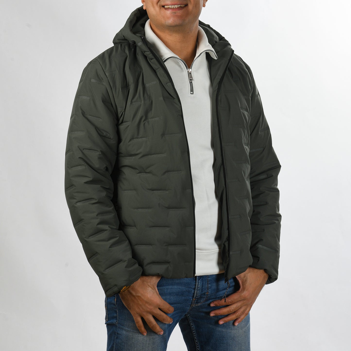 Men Puffer Jacket (Olive)