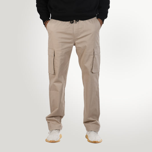 Men Pants Baggy Gabardine (Beige)