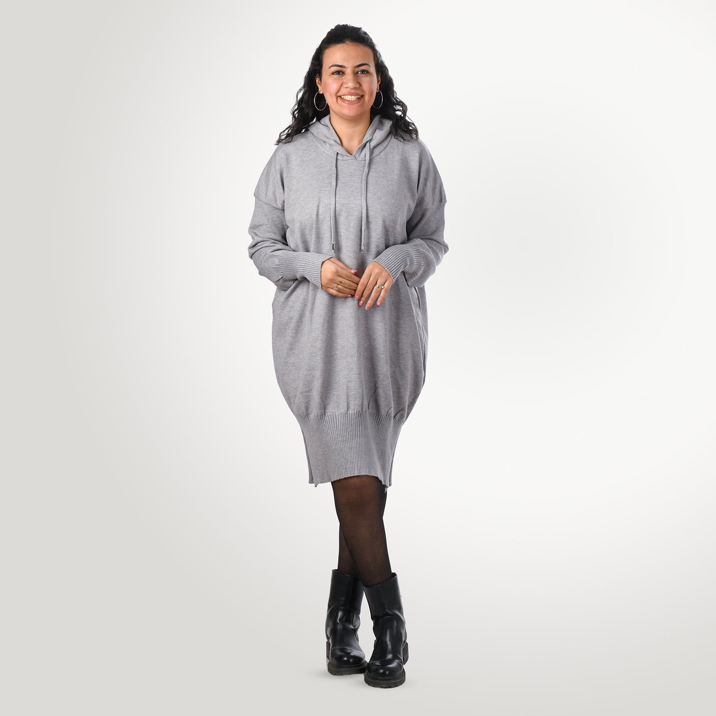 Women Long Sweater One Size (Grey)