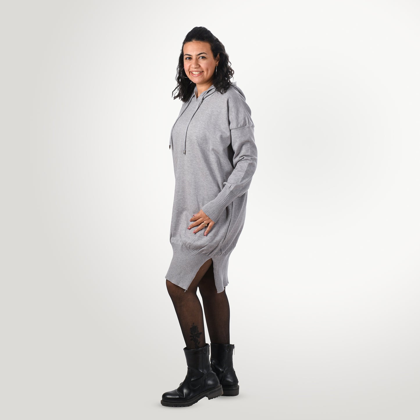 Women Long Sweater One Size (Grey)