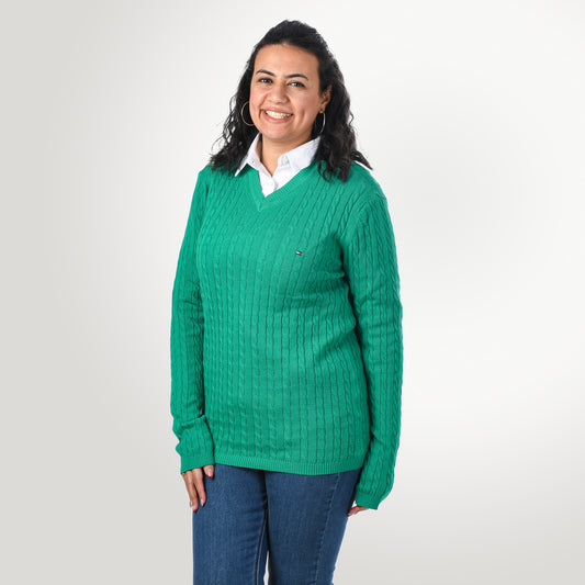 Women Pullover Tommy (Green)