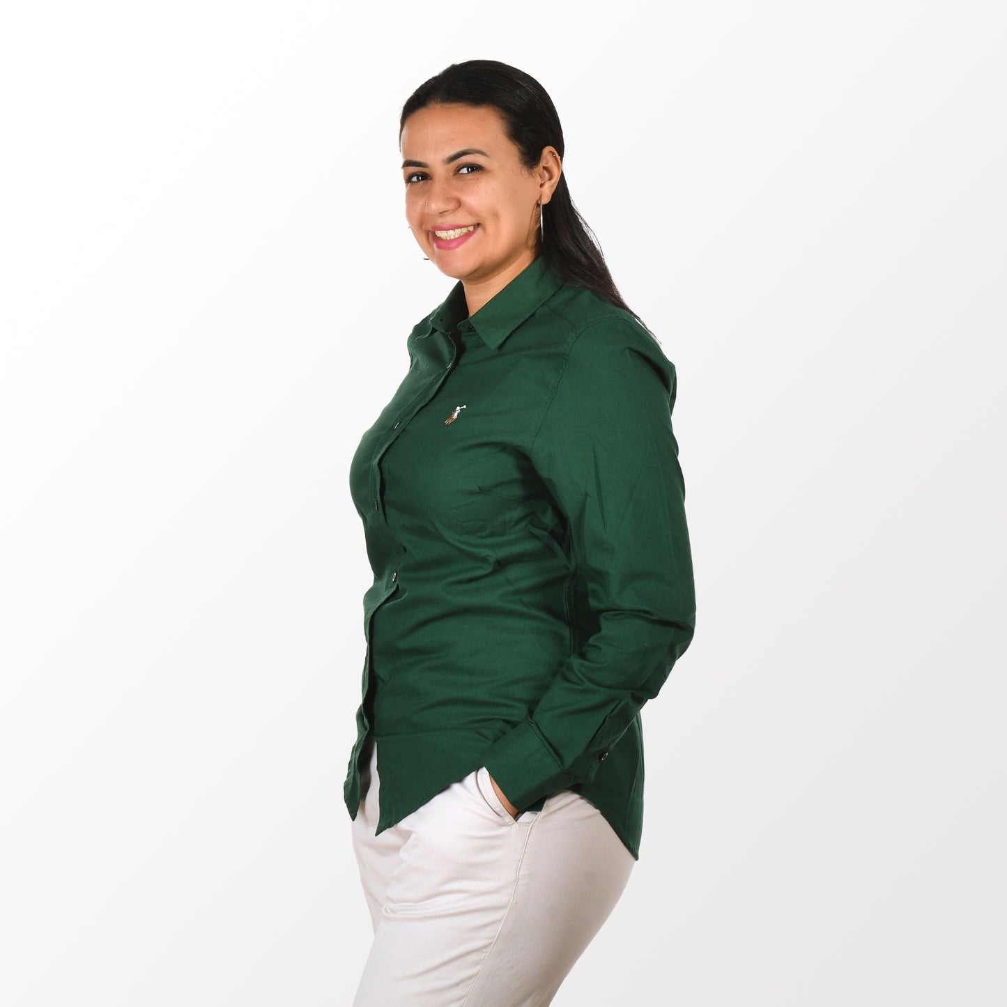 Women Shirt RL Oxford - Olive