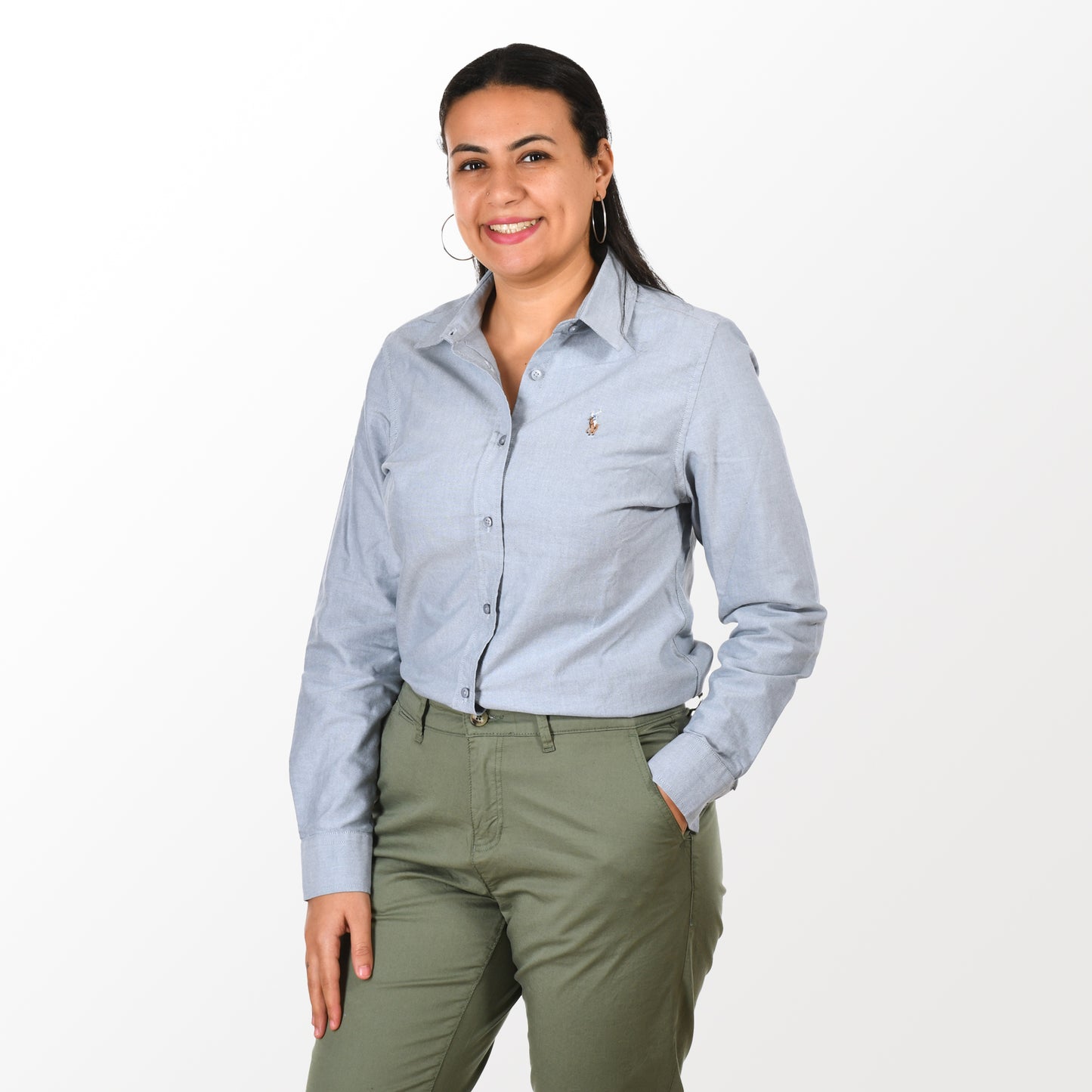 Women Shirt RL Oxford - Mint Green