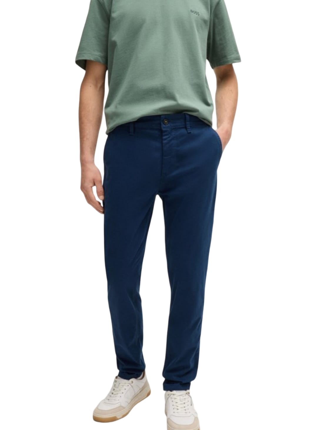 Men Boss pants Gabardine (Blue)