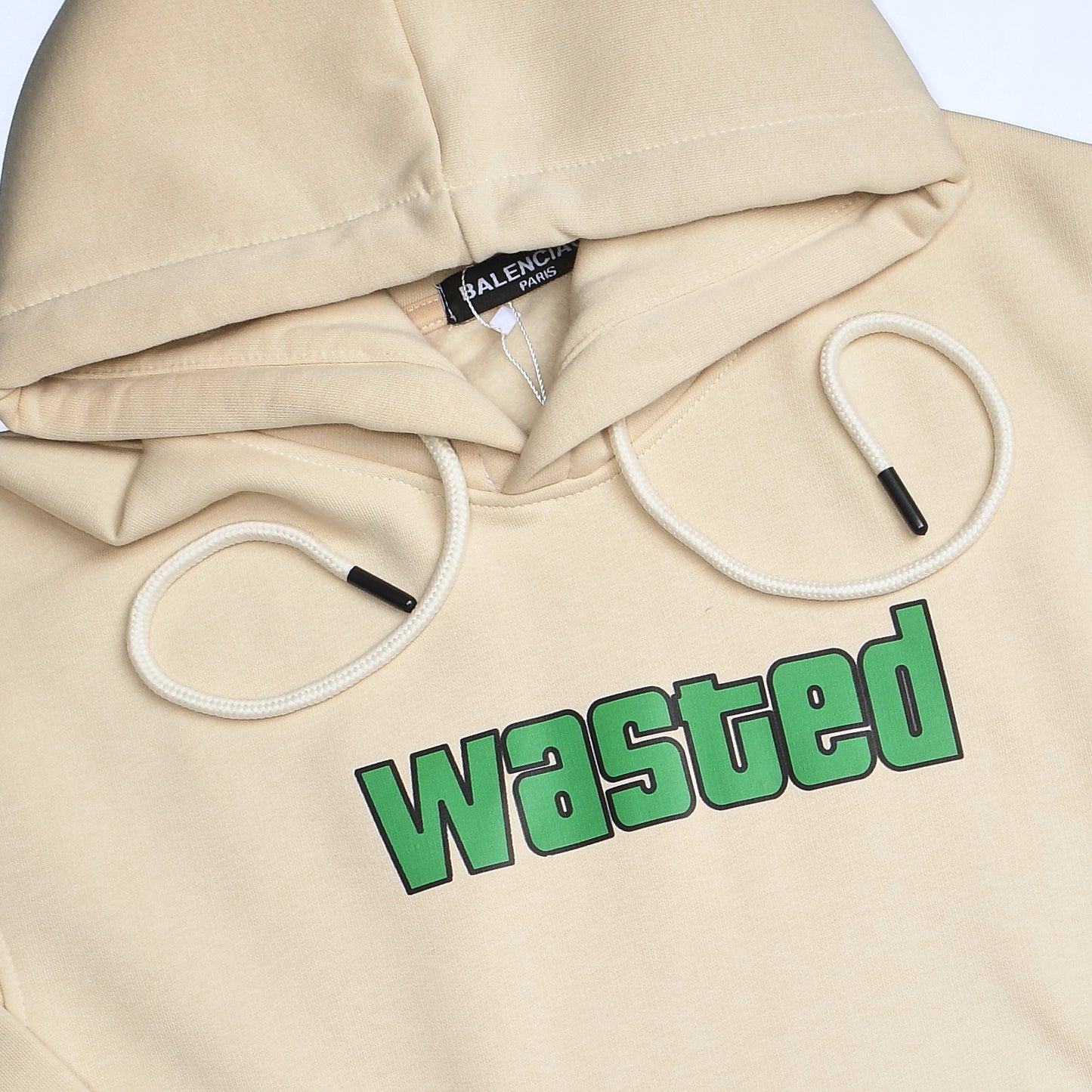 Kids Hoodie Wasted Over Size (Beige)