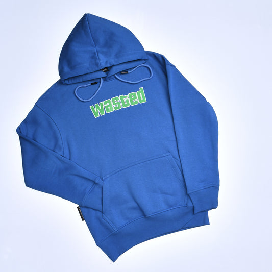 Kids Hoodie Wasted Over Size (Blue)