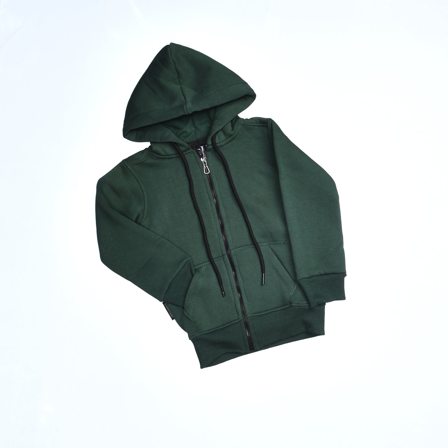 Kids Hoodie Zipper Basics (Olive)