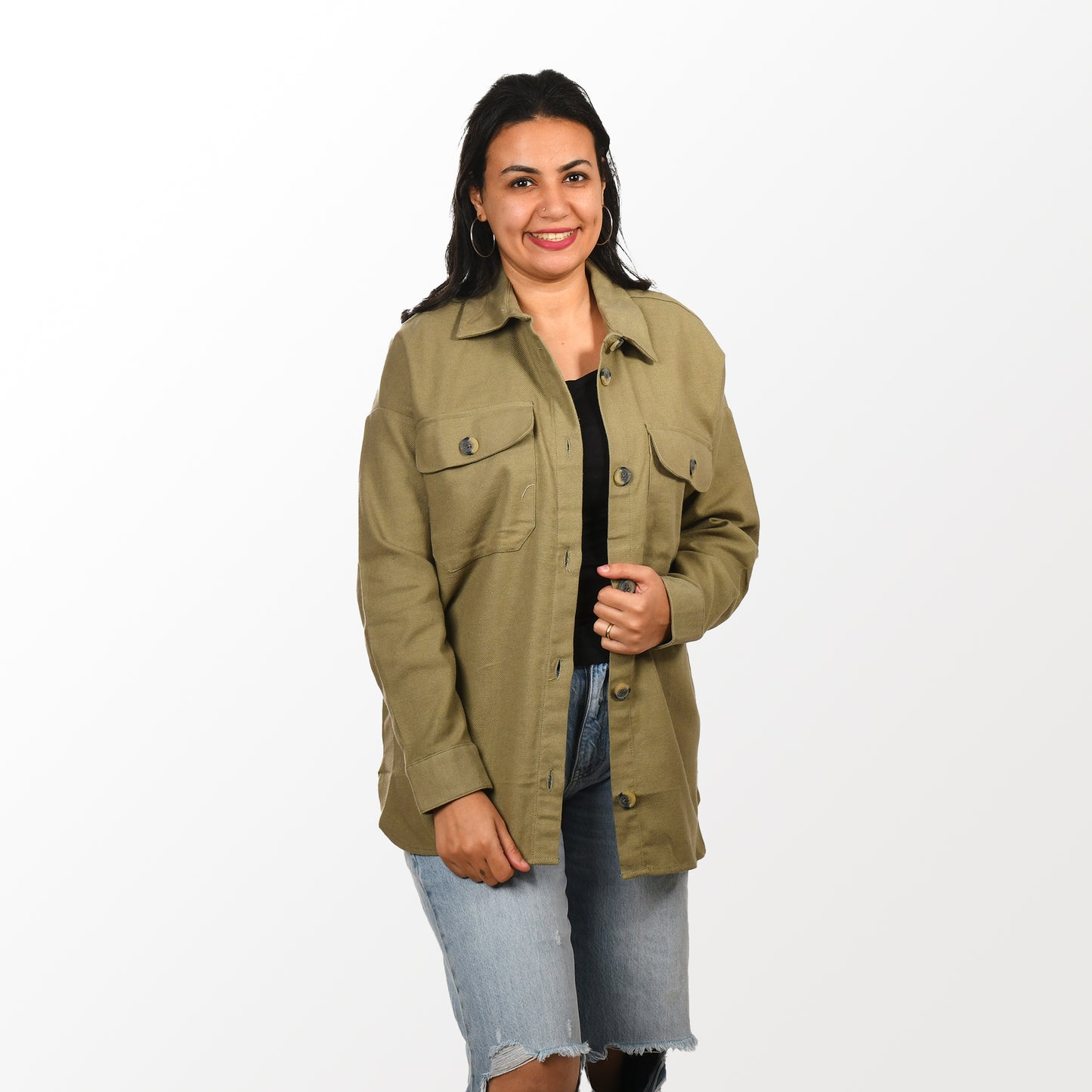 Women Shirt Gogh Defector - olive