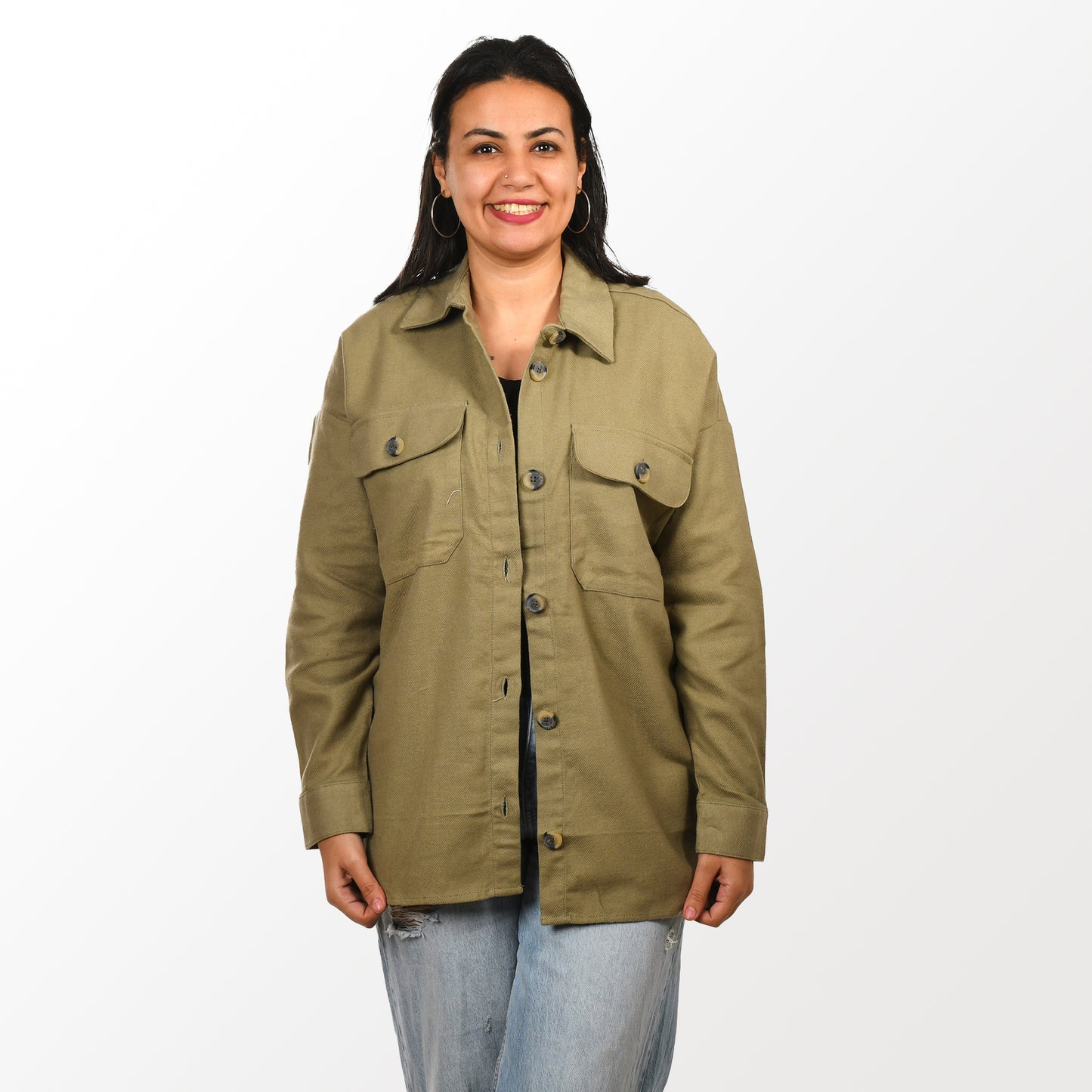 Women Shirt Gogh Defector - olive