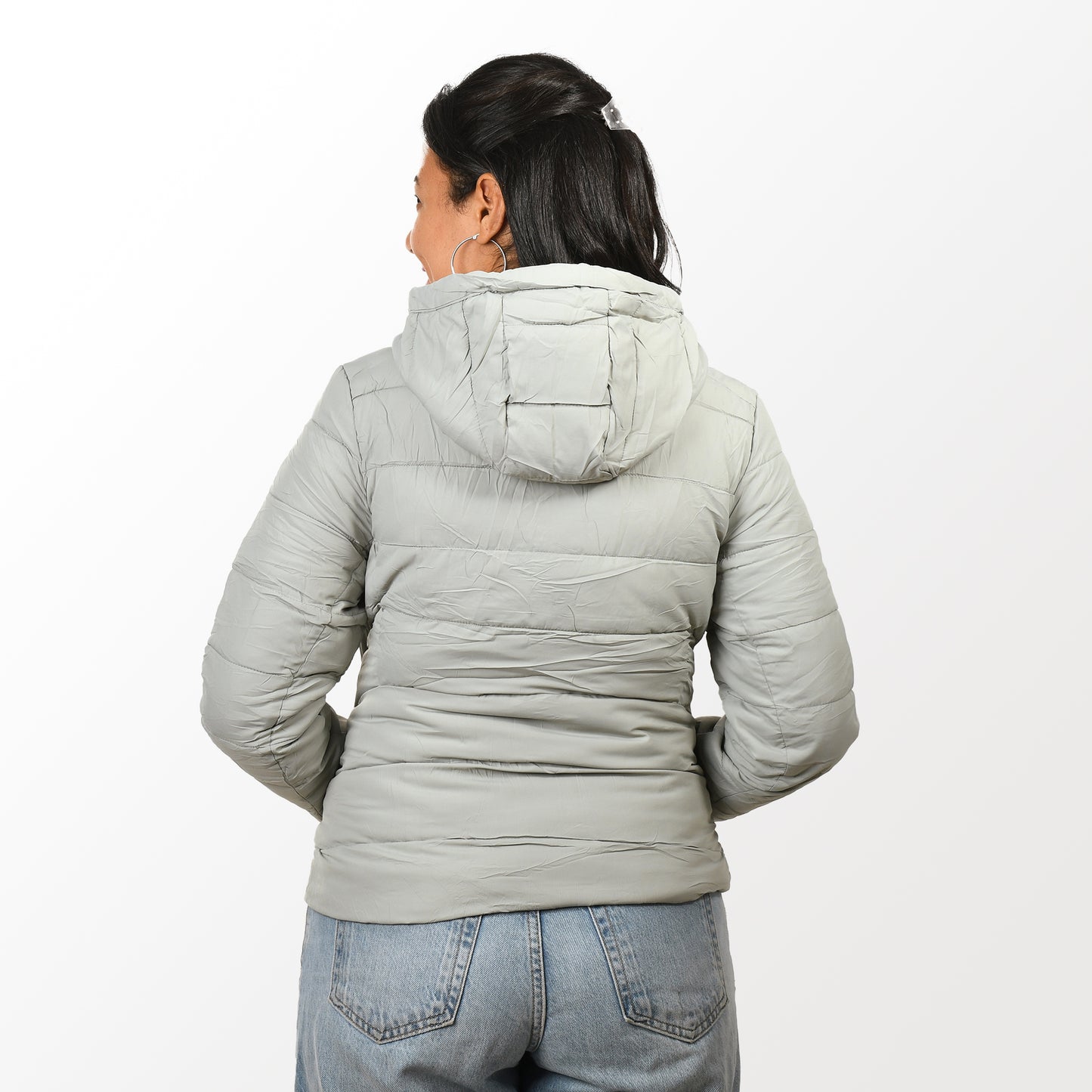 women jacket waterproof - Light Gary