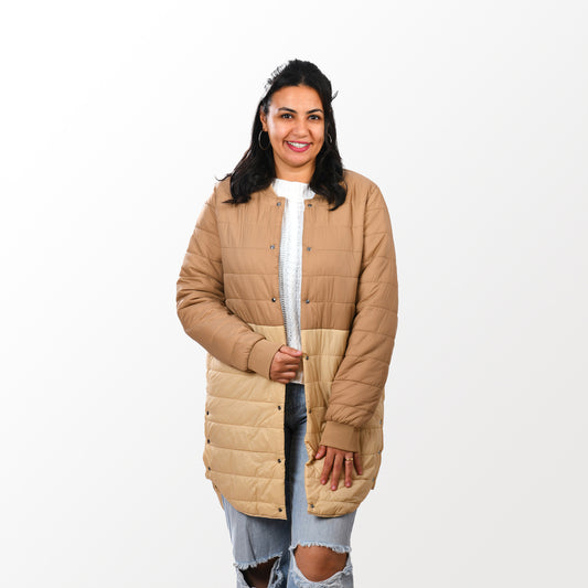 Women Puffer Waterproof Beige